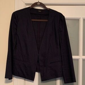 Theory Women's Navy Linen Blazer